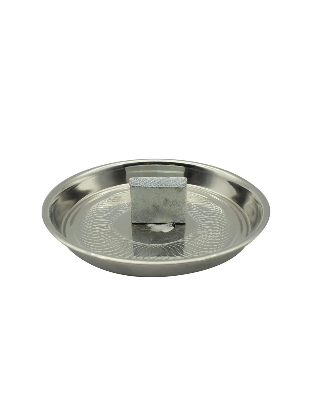 

PujaNPujari Grey Stainless Steel Round Shape Coconut Breaker