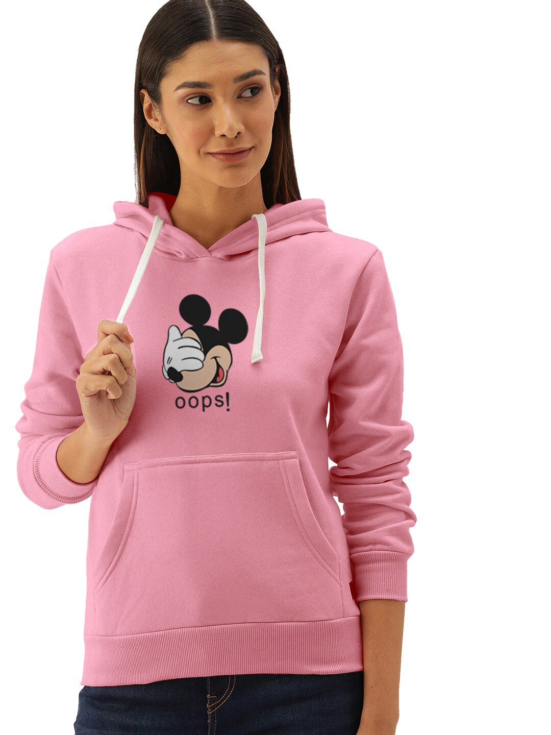 

BAESD Hooded Cotton Pullover Sweatshirt, Pink