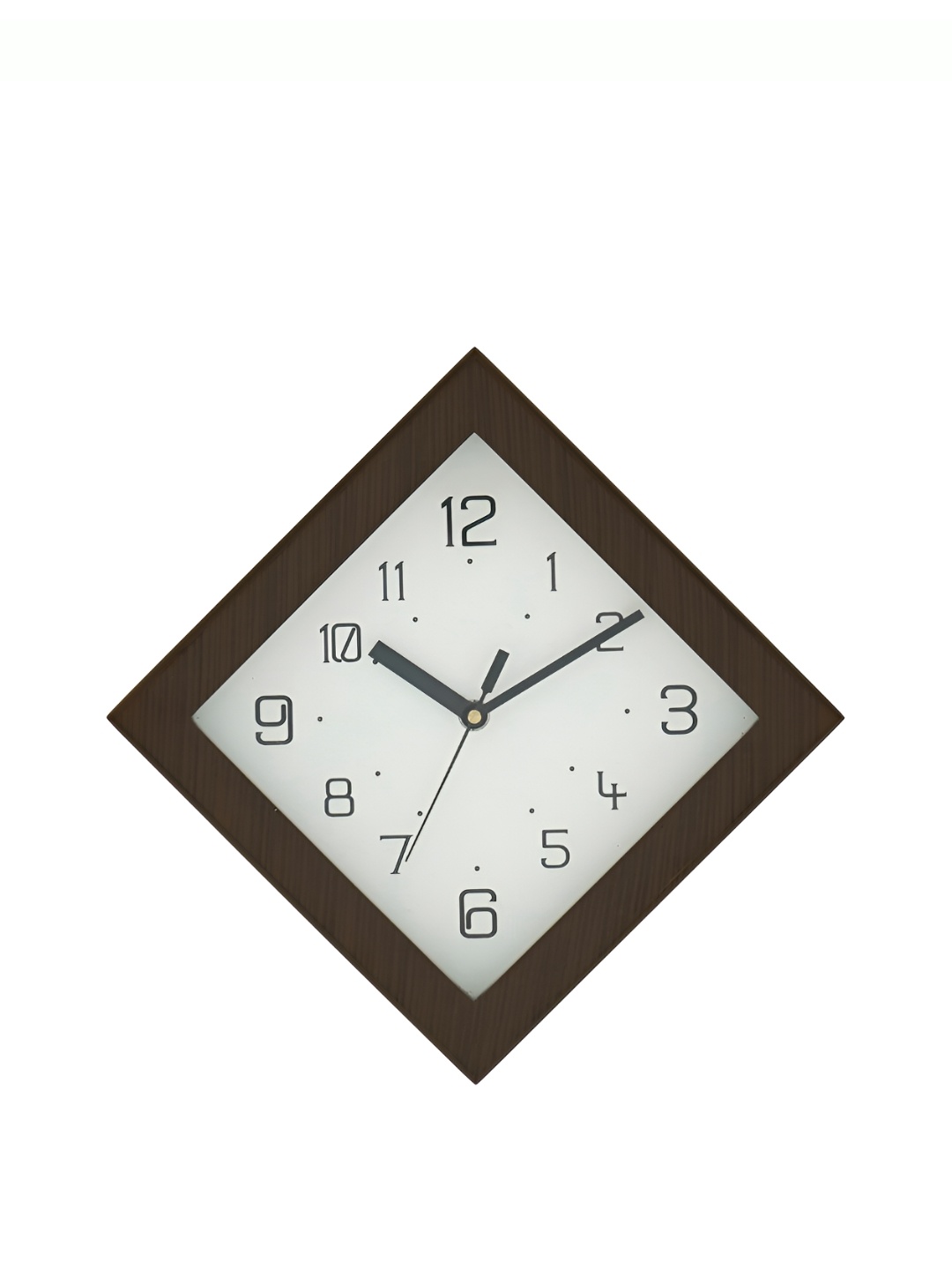 

CHRONIKLE Brown & White Geometric Shaped Contemporary Wall Clock