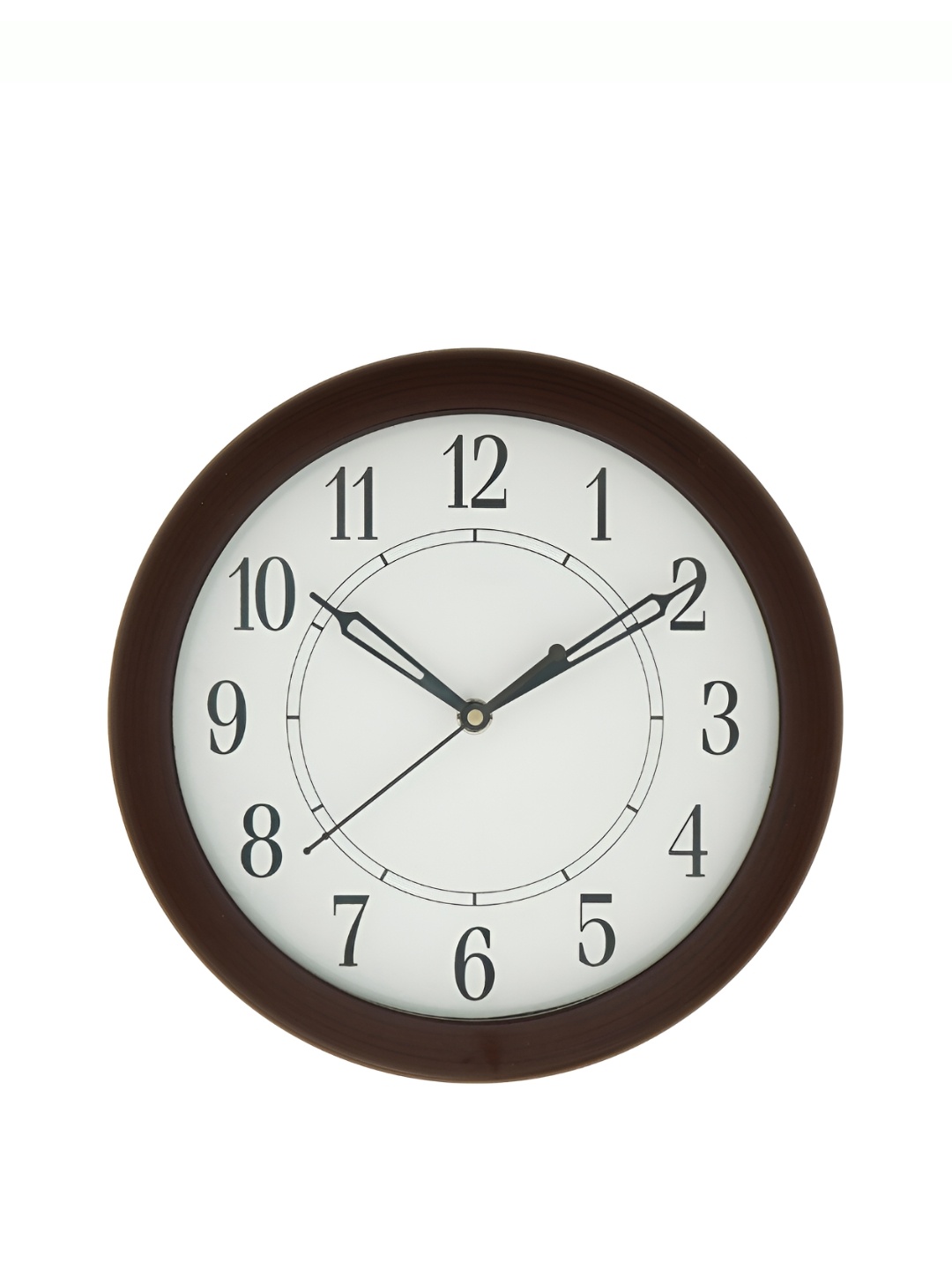 

CHRONIKLE Brown & White Round Contemporary Wall Clock