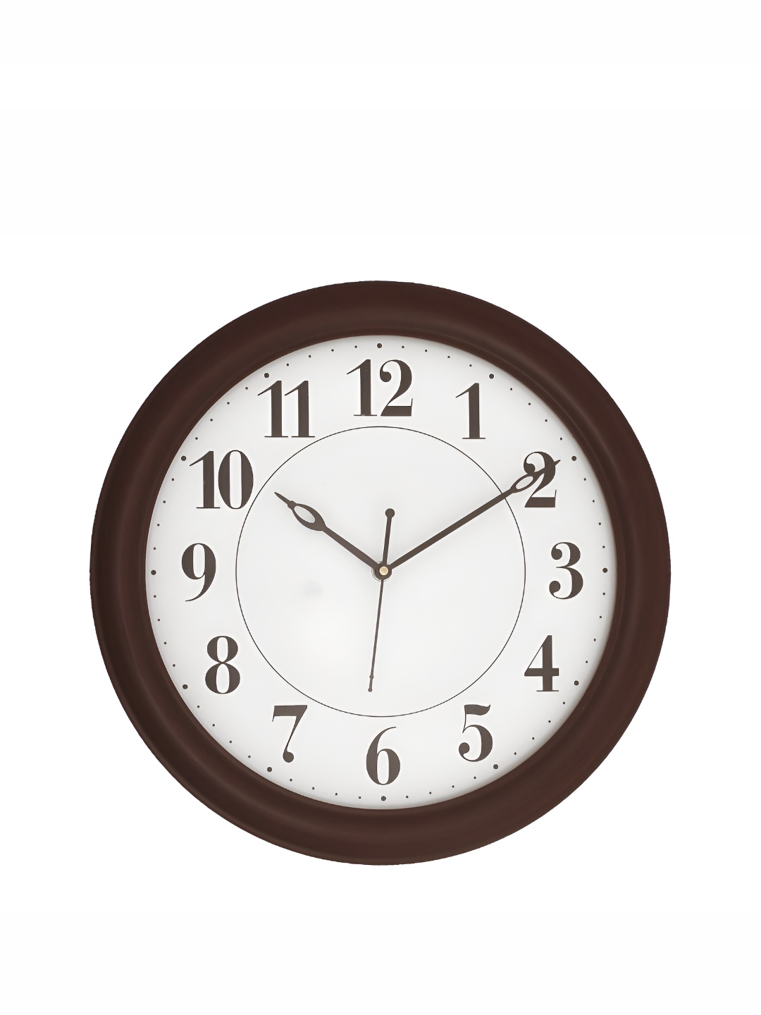 

CHRONIKLE Brown Round Wood Traditional Wall Clock