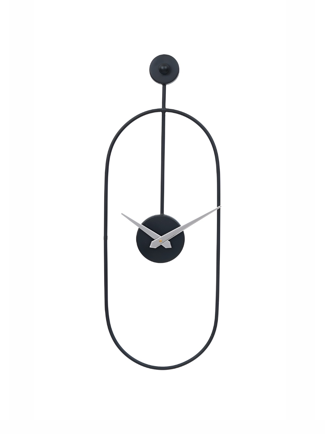 

CHRONIKLE Black Metal Rectangular Contemporary Wall Clock