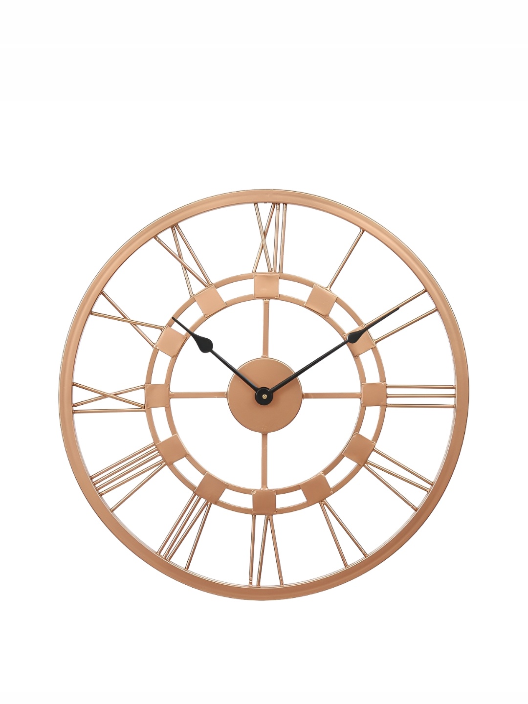 

CHRONIKLE Copper-Toned & Black Round Contemporary Wall Clock