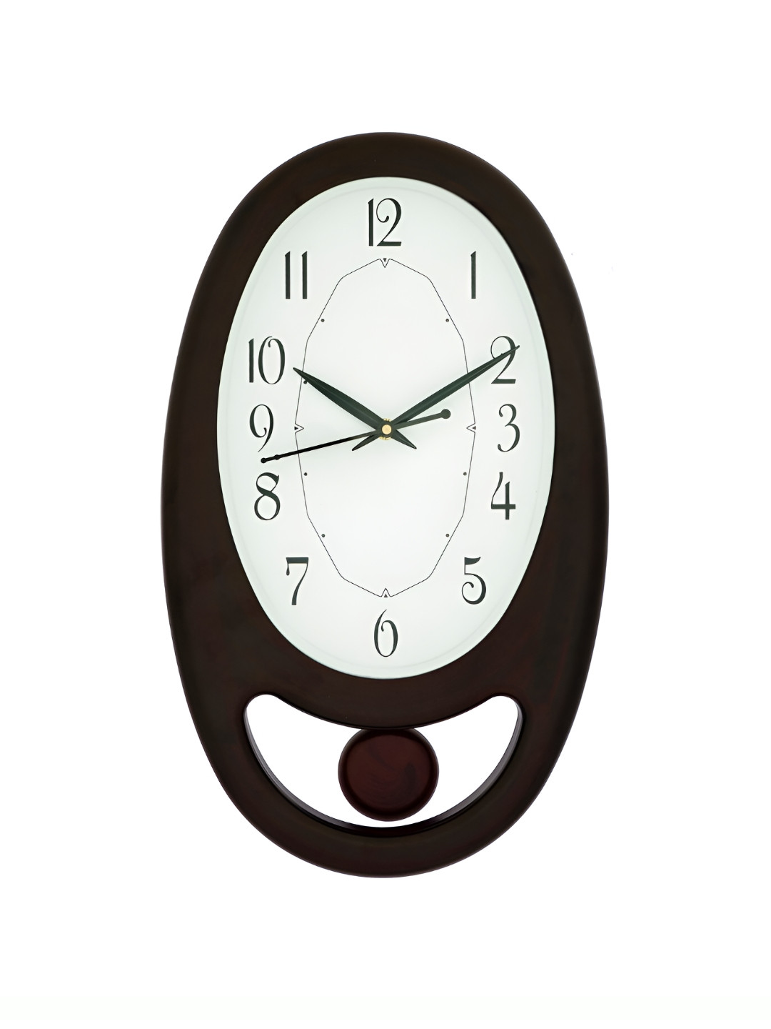 

CHRONIKLE Brown & White Analogue Contemporary Wall Clock