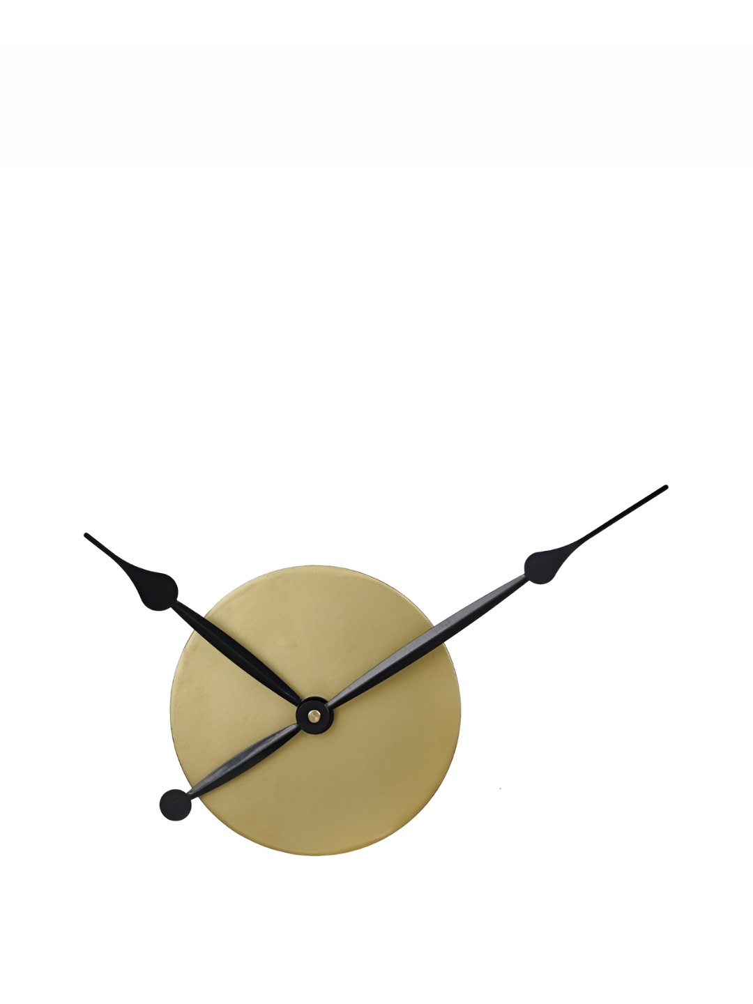 

CHRONIKLE GoldToned and Black Round Analogue Contemporary Wall Clock, Gold