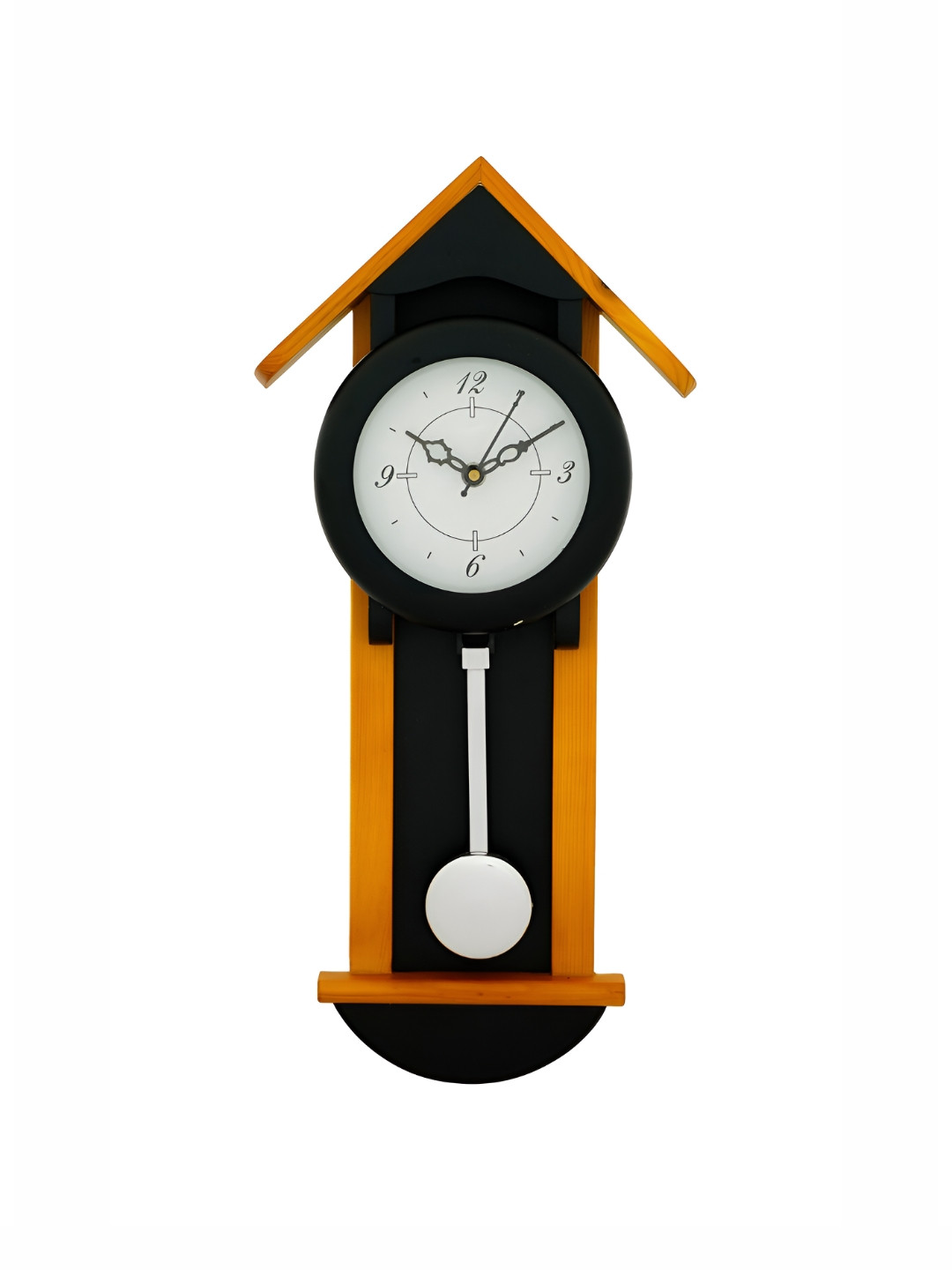 

CHRONIKLE Black & Yellow Analogue Contemporary Pendulum Wall Clock