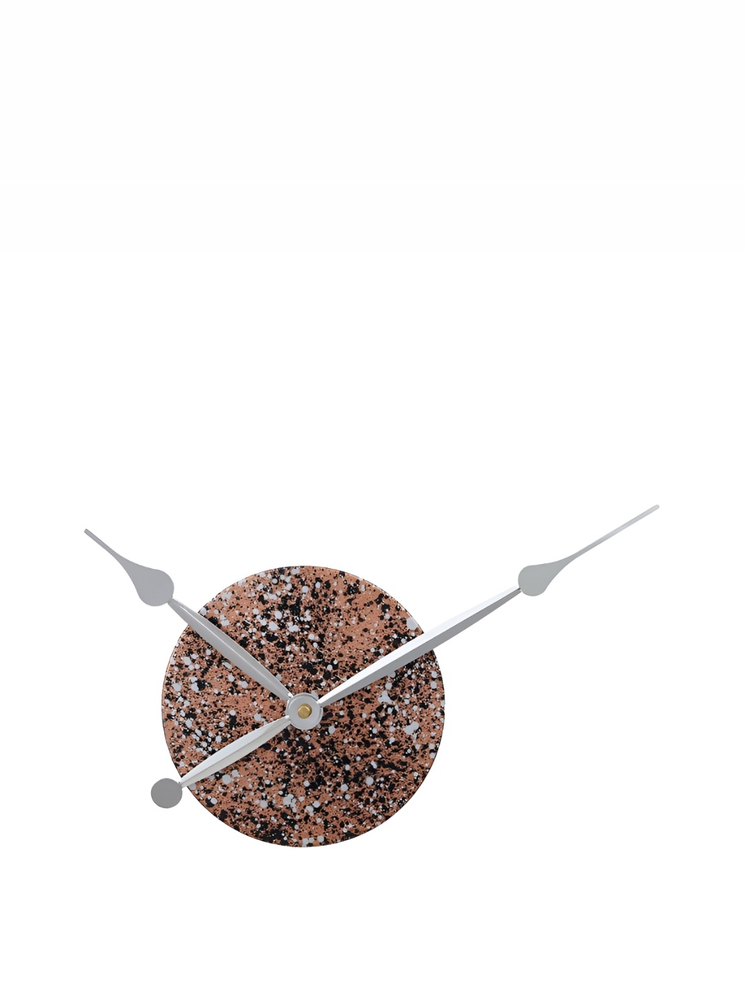 

CHRONIKLE Copper-Toned & Black Printed Metal Round Contemporary Wall Clock