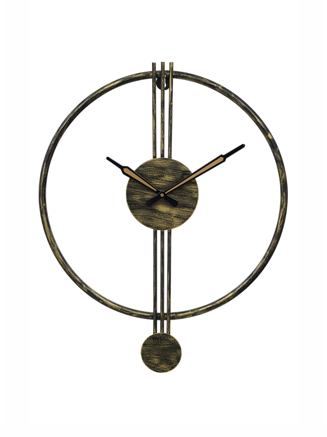 

CHRONIKLE Black and Green Round Analogue Contemporary Wall Clock