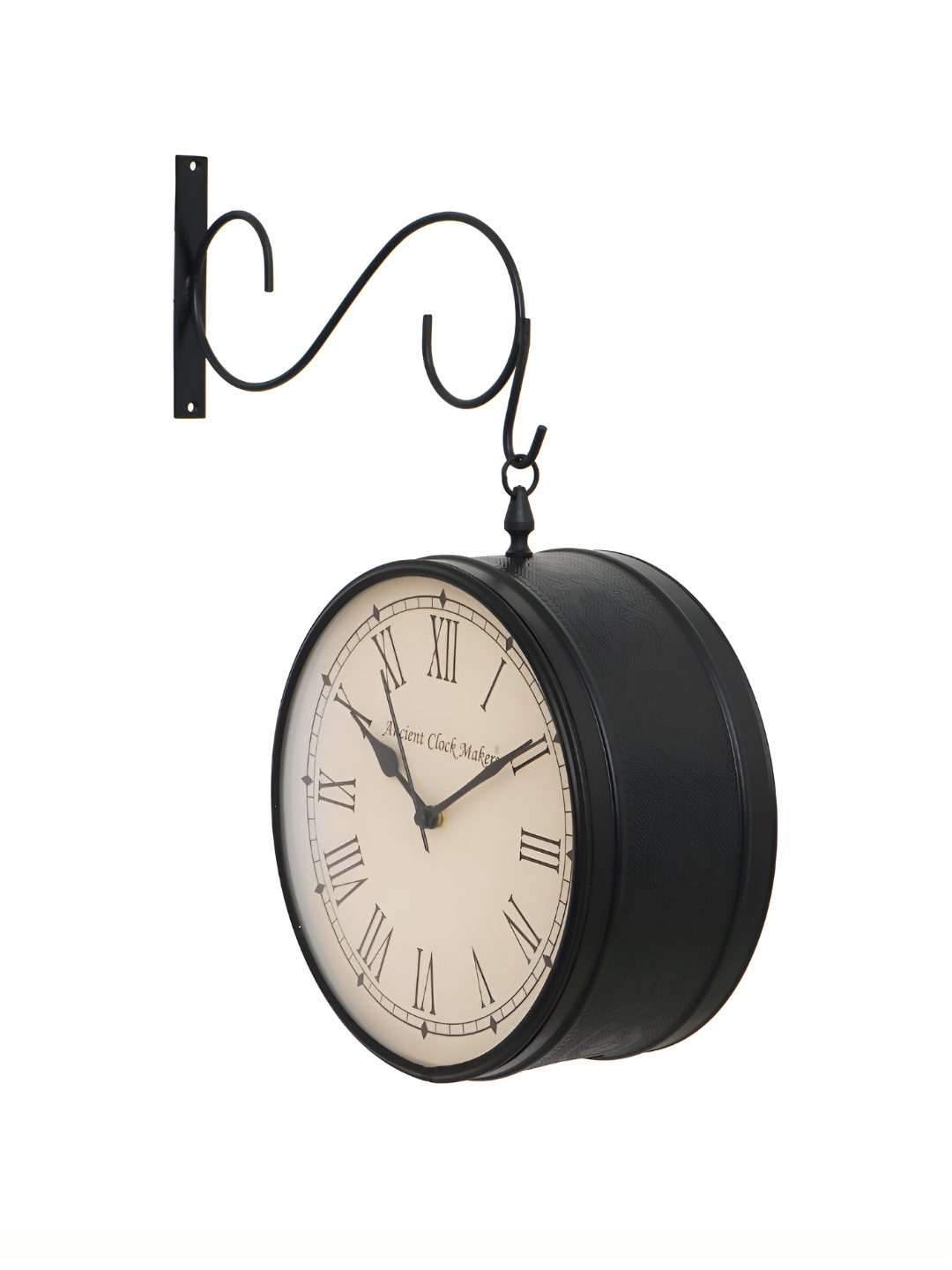 

CHRONIKLE Black & White Round Contemporary Wall Clock