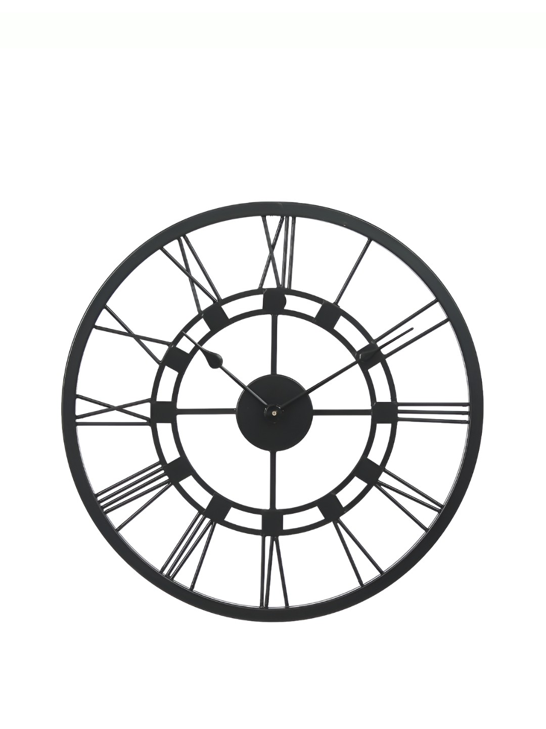 

CHRONIKLE Black Round Analogue Contemporary Wall Clock