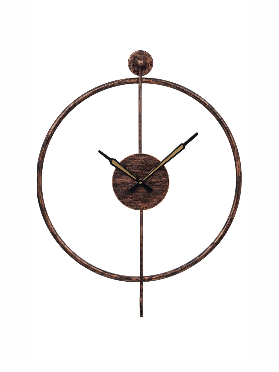 

CHRONIKLE Black Round Metal Traditional Wall Clock