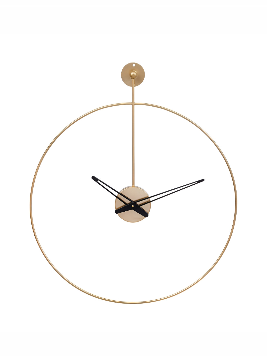 

CHRONIKLE Gold-Toned Round Metal Traditional Wall Clock
