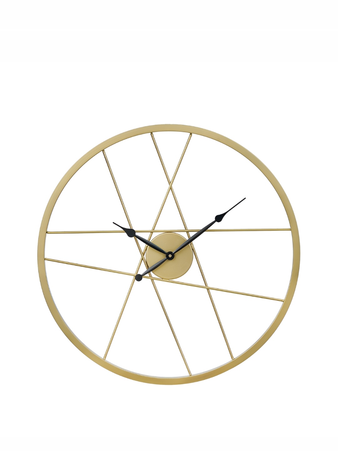 

CHRONIKLE Gold-Toned Textured Round Contemporary Wall Clock