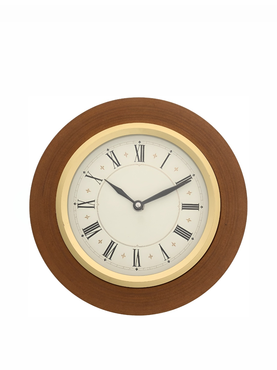 

CHRONIKLE Brown Textured Analogue Contemporary Wooden Wall Clock