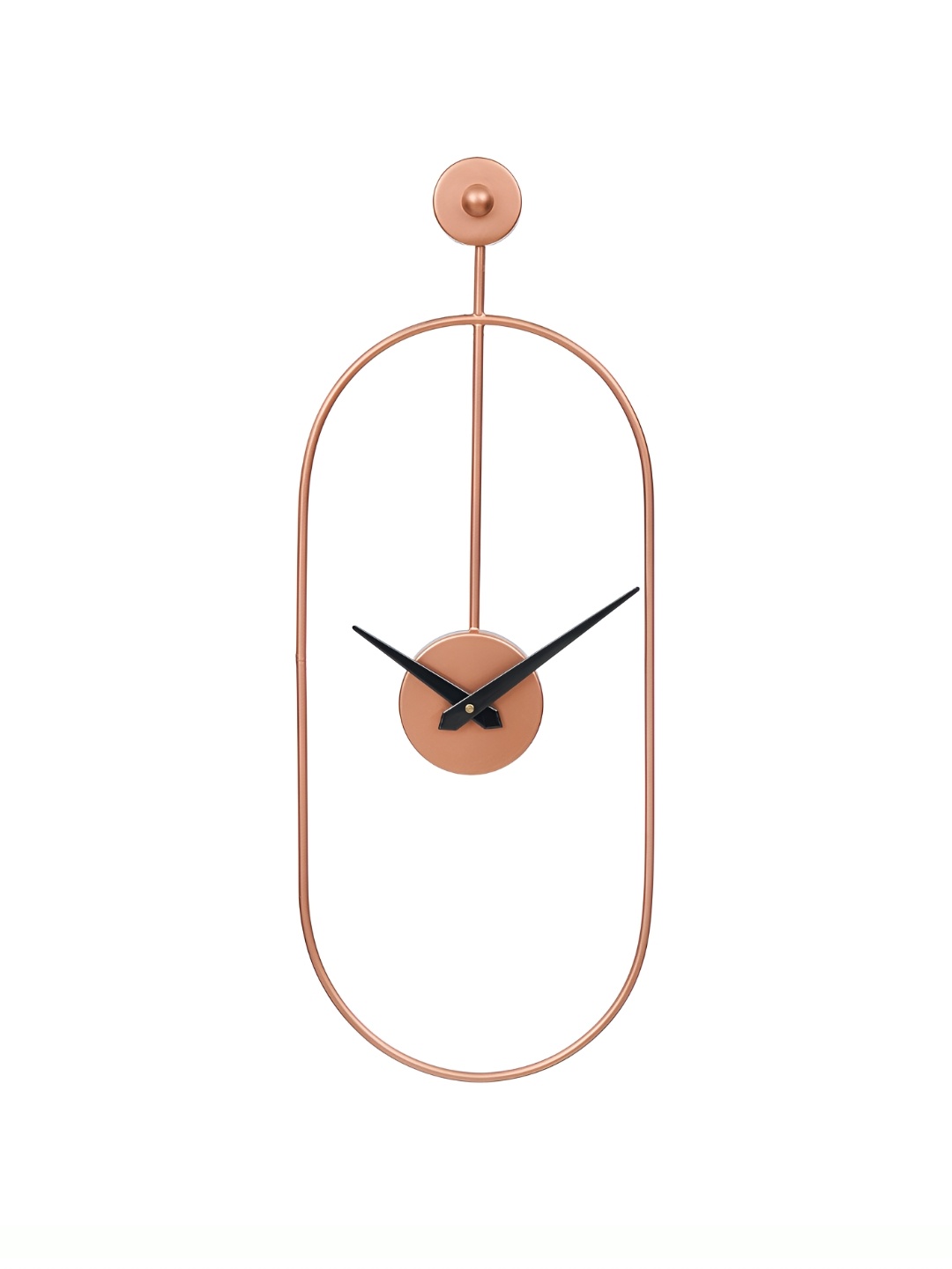 

CHRONIKLE Copper-Toned Metal Rectangular Contemporary Wall Clock