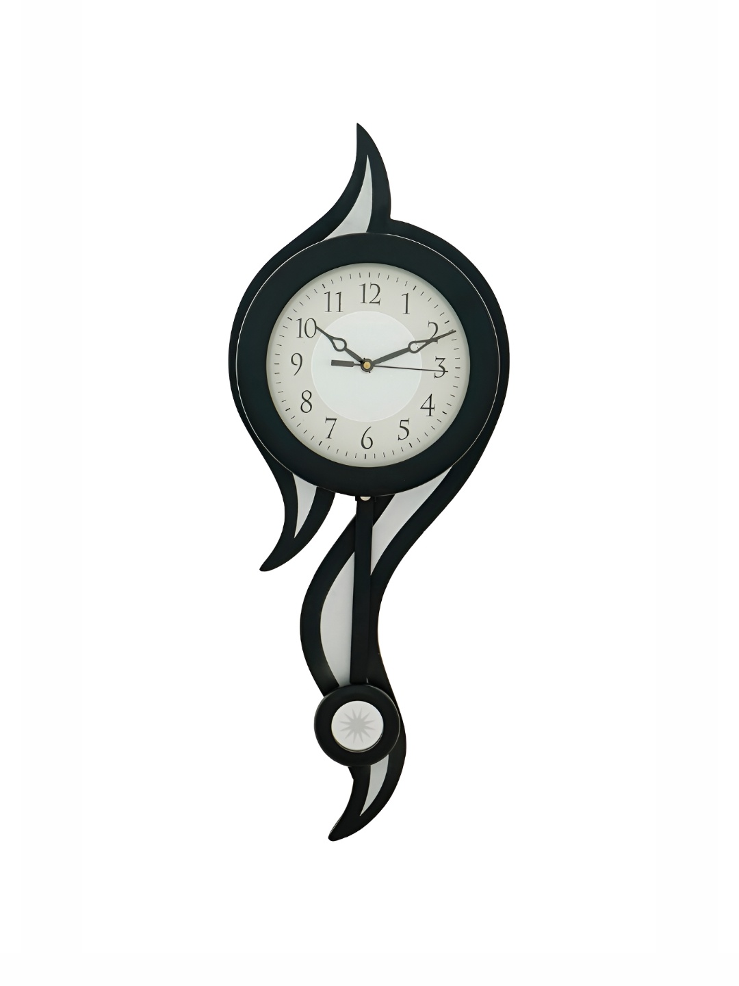 

CHRONIKLE Black & Black Analogue Contemporary Pendulum Wall Clock