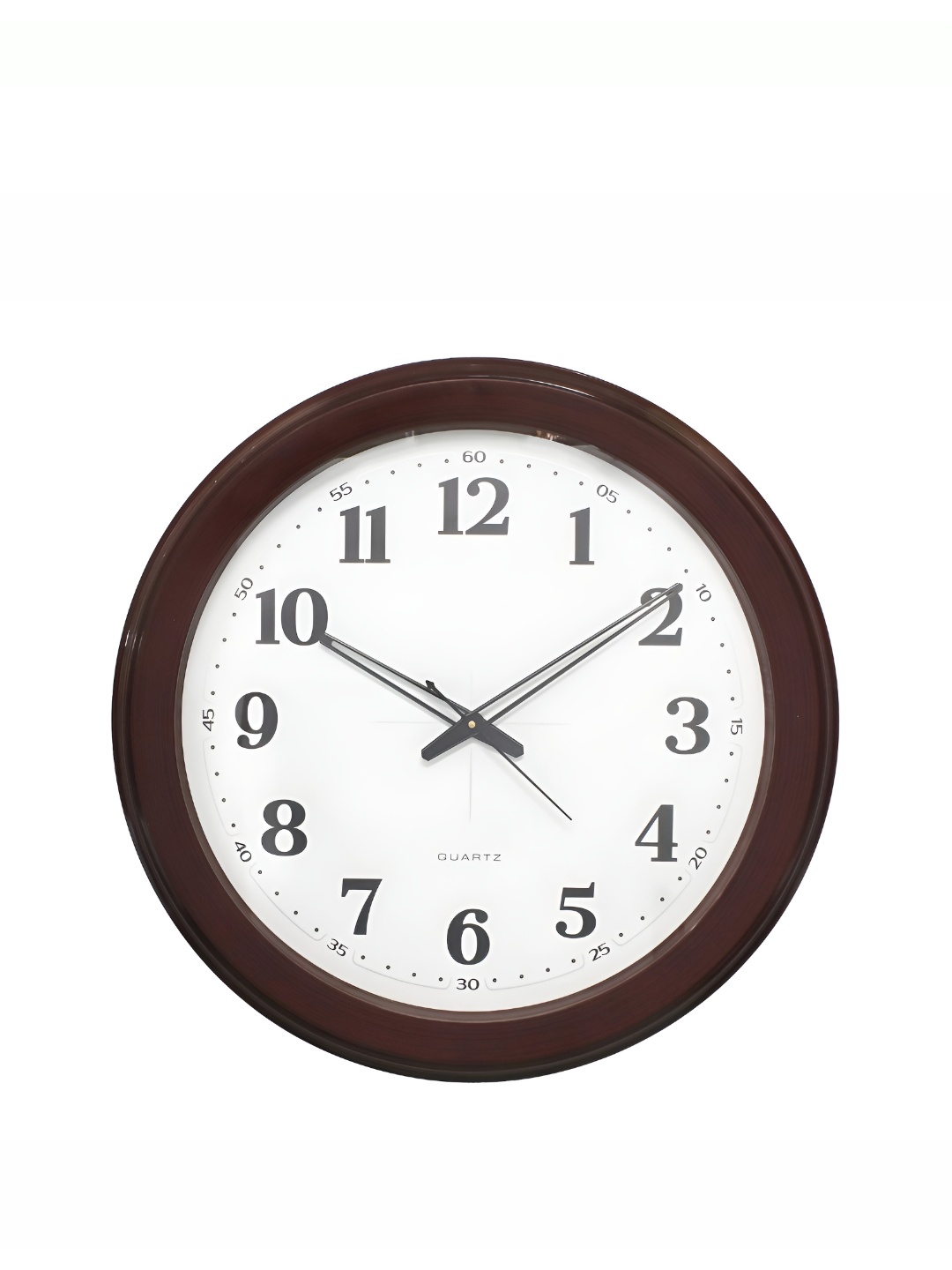 

CHRONIKLE Brown & White Round Contemporary Wall Clock
