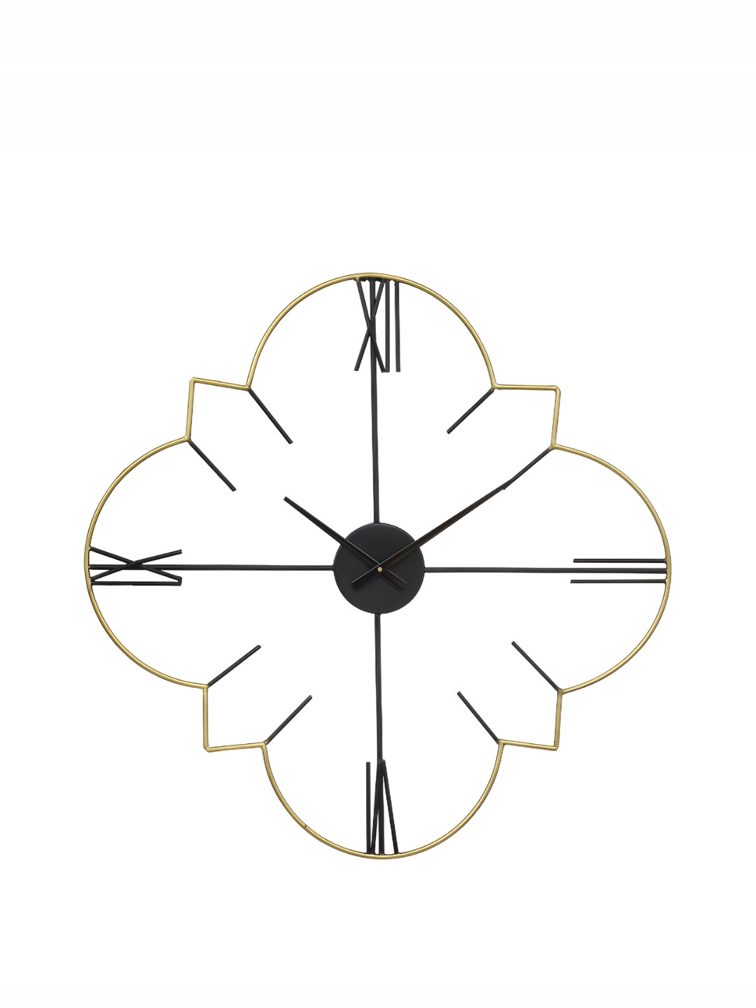 

CHRONIKLE Gold Toned & Black Analogue Contemporary Wall Clock