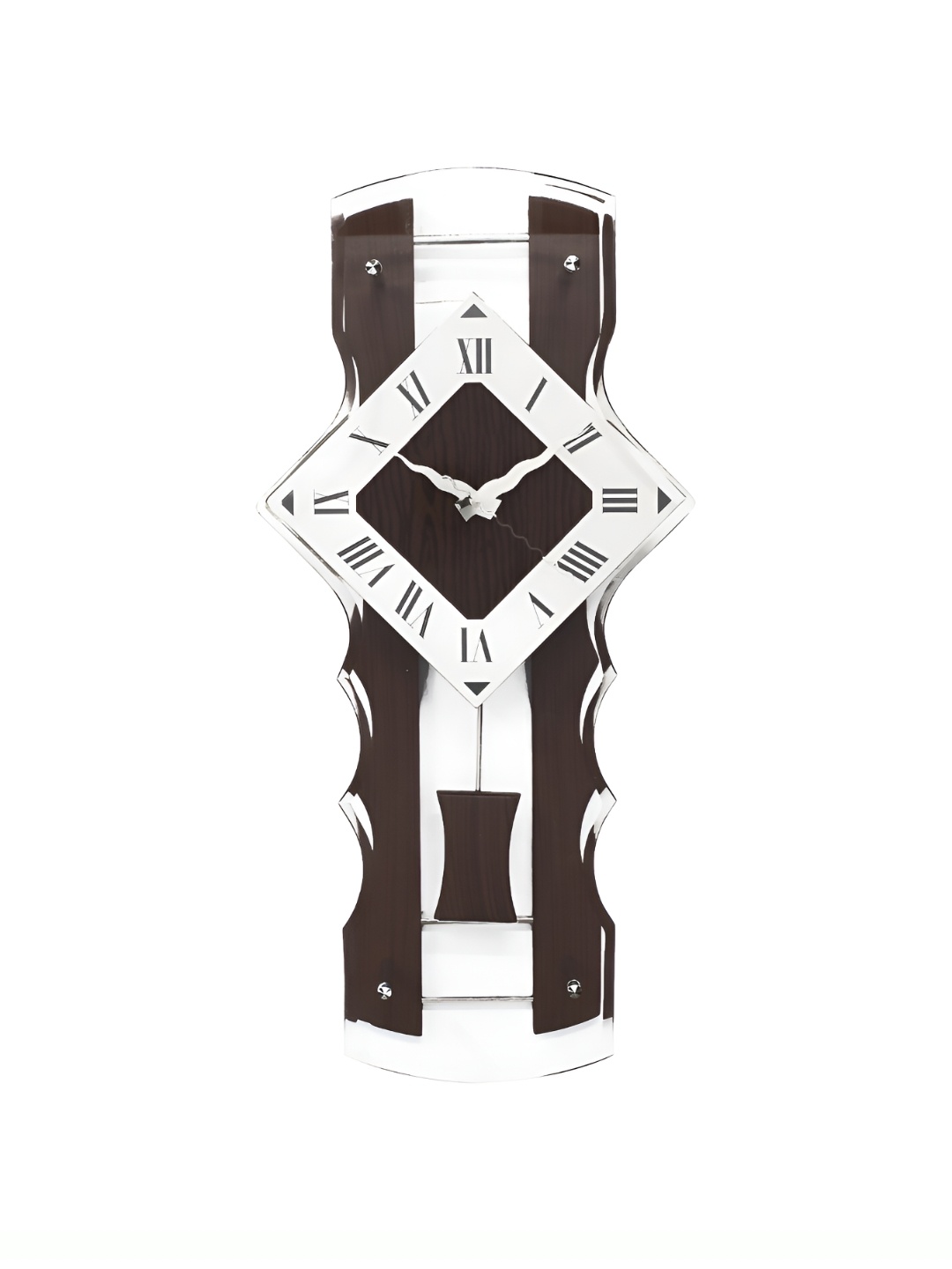 

CHRONIKLE Black & White Abstract Shaped Contemporary Wall Clock
