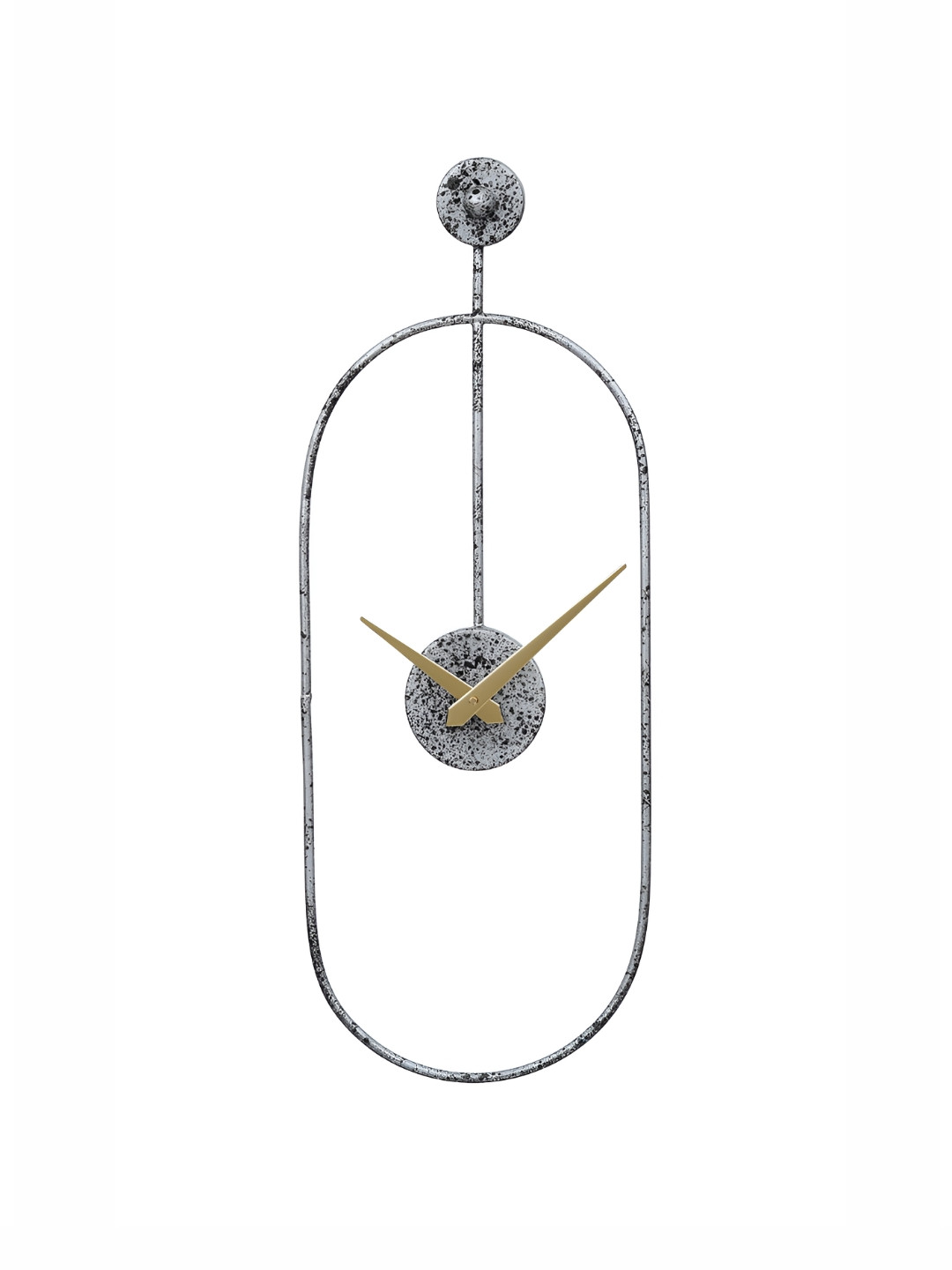 

CHRONIKLE Black and SilverToned Analogue Contemporary Wall Clock