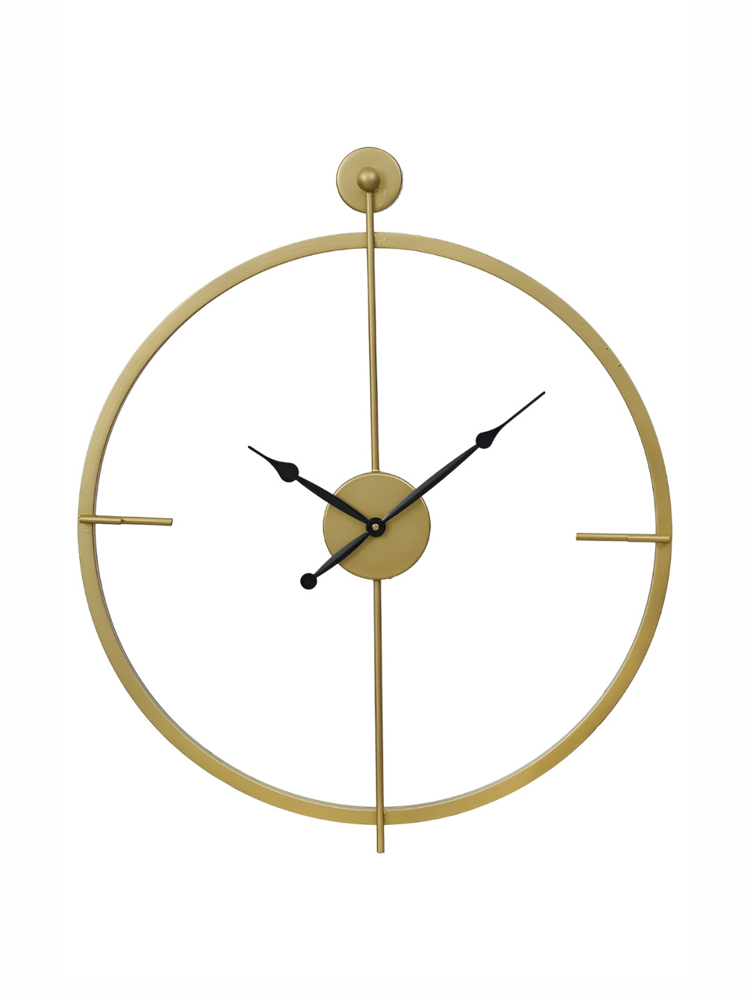 

CHRONIKLE Gold-Toned Round Metal Traditional Wall Clock