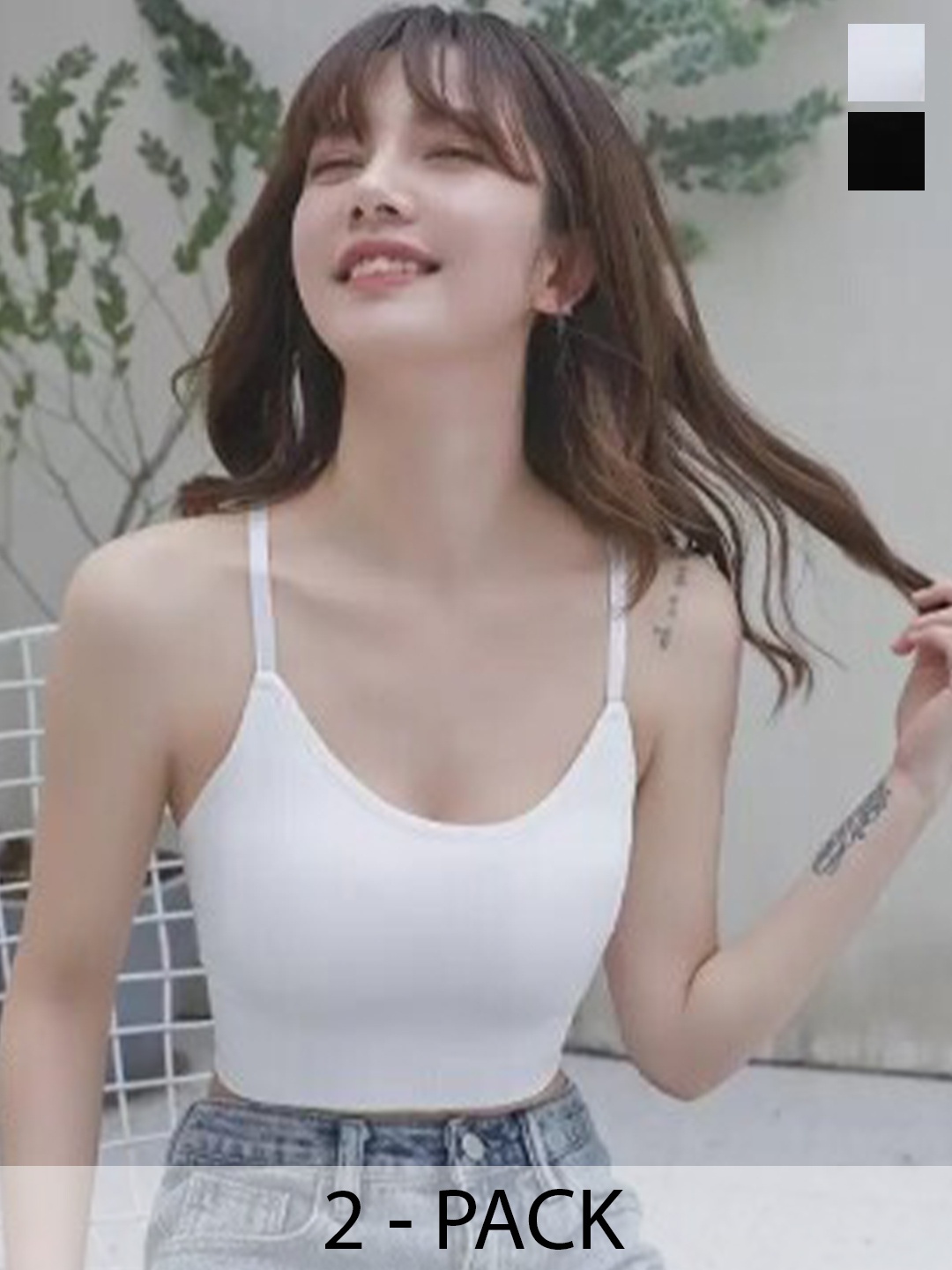 

UNDER 1000 Pack Of 2 Full Coverage All Day Comfort Rapid-Dry T-shirt Bras, White