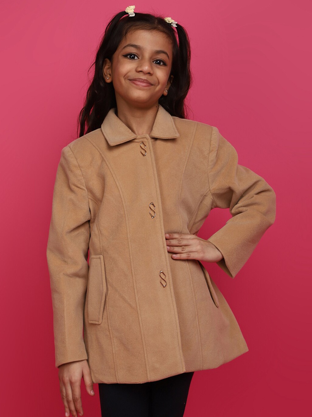 

V-Mart Girls Lightweight Cotton Tailored Jacket, Beige