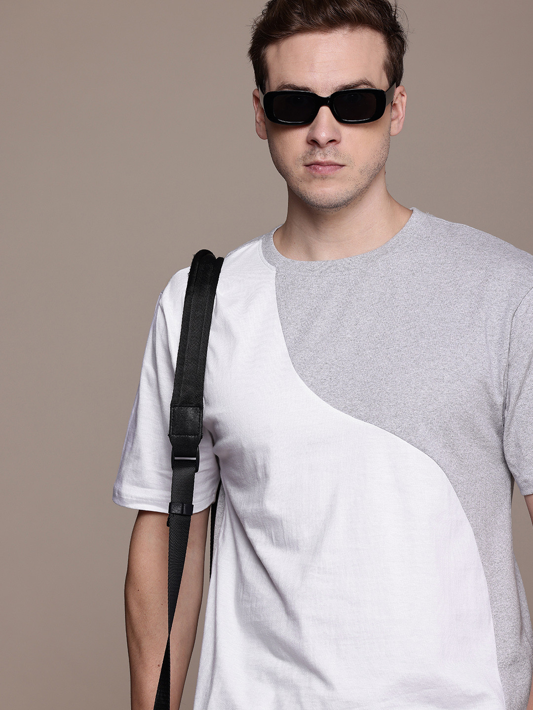 

Moda Rapido Colourblocked T-shirt, White