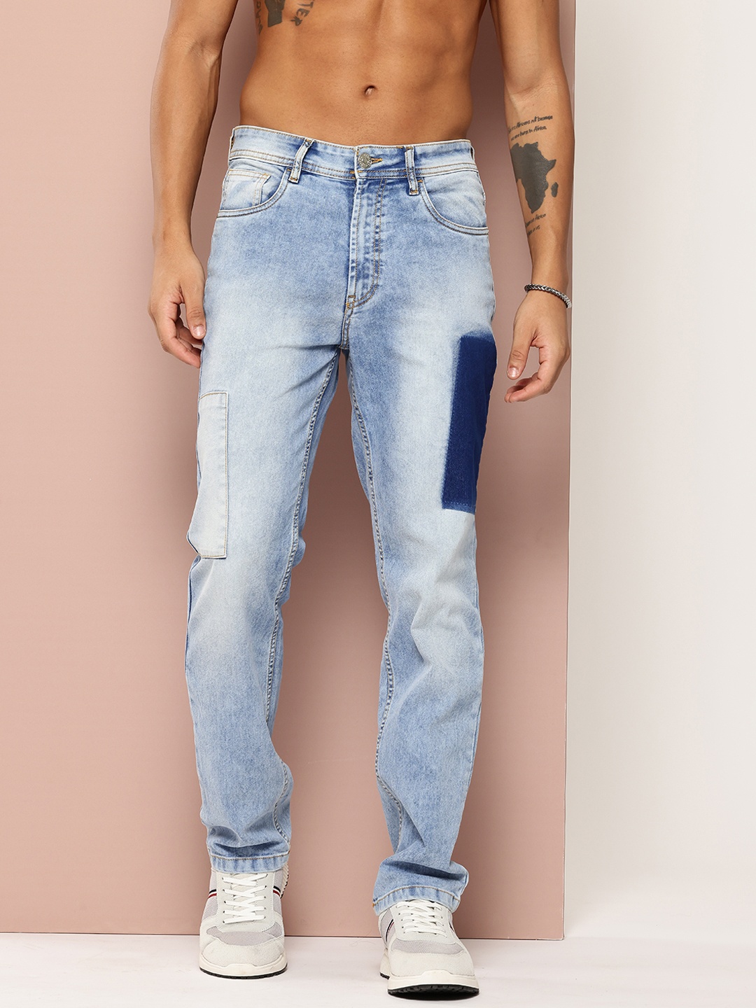 

Harvard Men Heavy Fade Stretchable Jeans, Blue