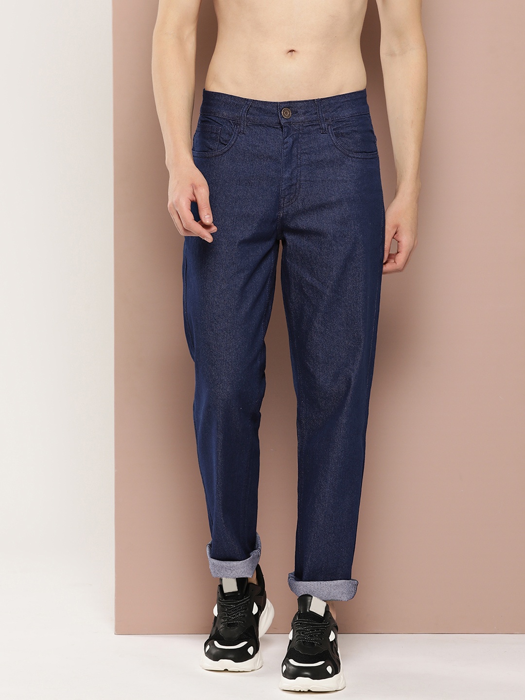 

Harvard Men Straight Fit Stretchable Jeans, Navy blue