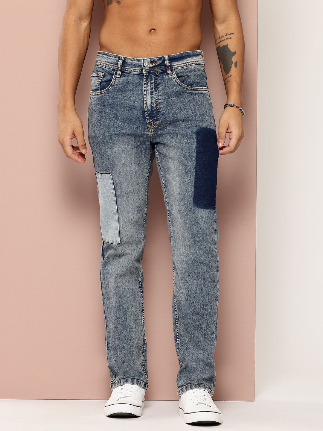 

Harvard Men Light Fade Stretchable Jeans, Blue