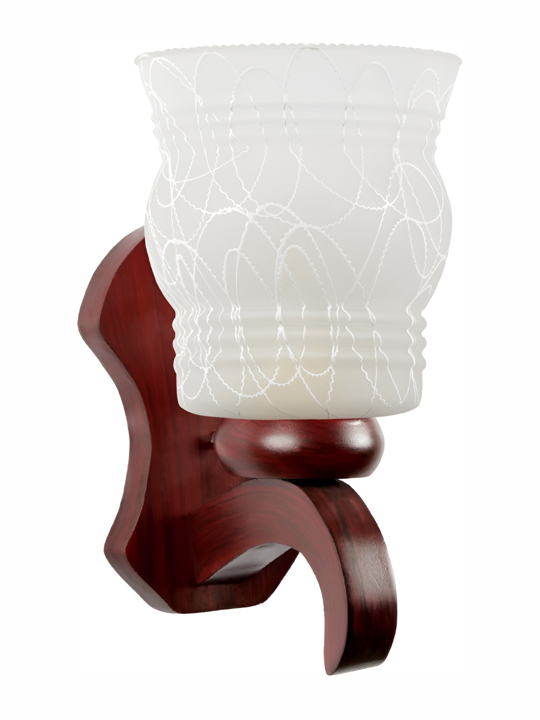 

Afast White & Brown Contemporary Glass Wall Lamp