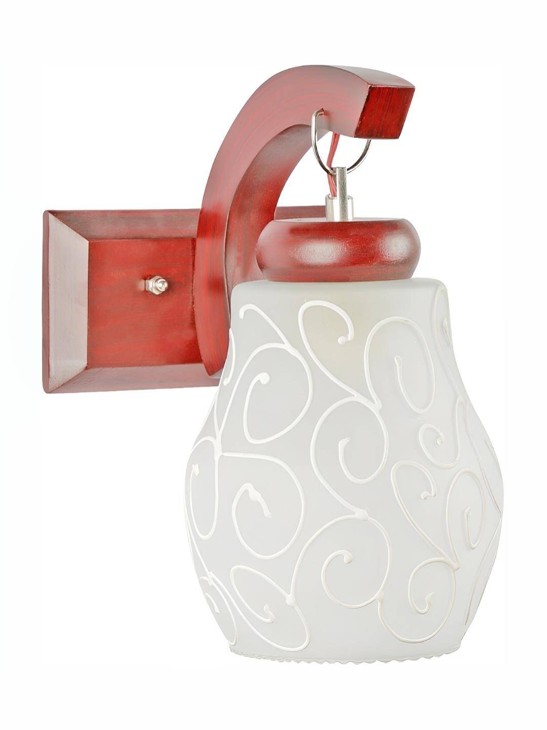 

Afast White and Brown Contemporary Glass Wall Lamp