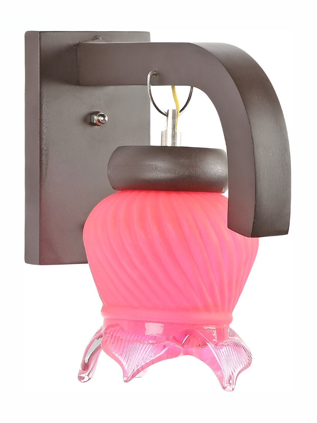 

Afast Pink Glass Square Wall Lamp