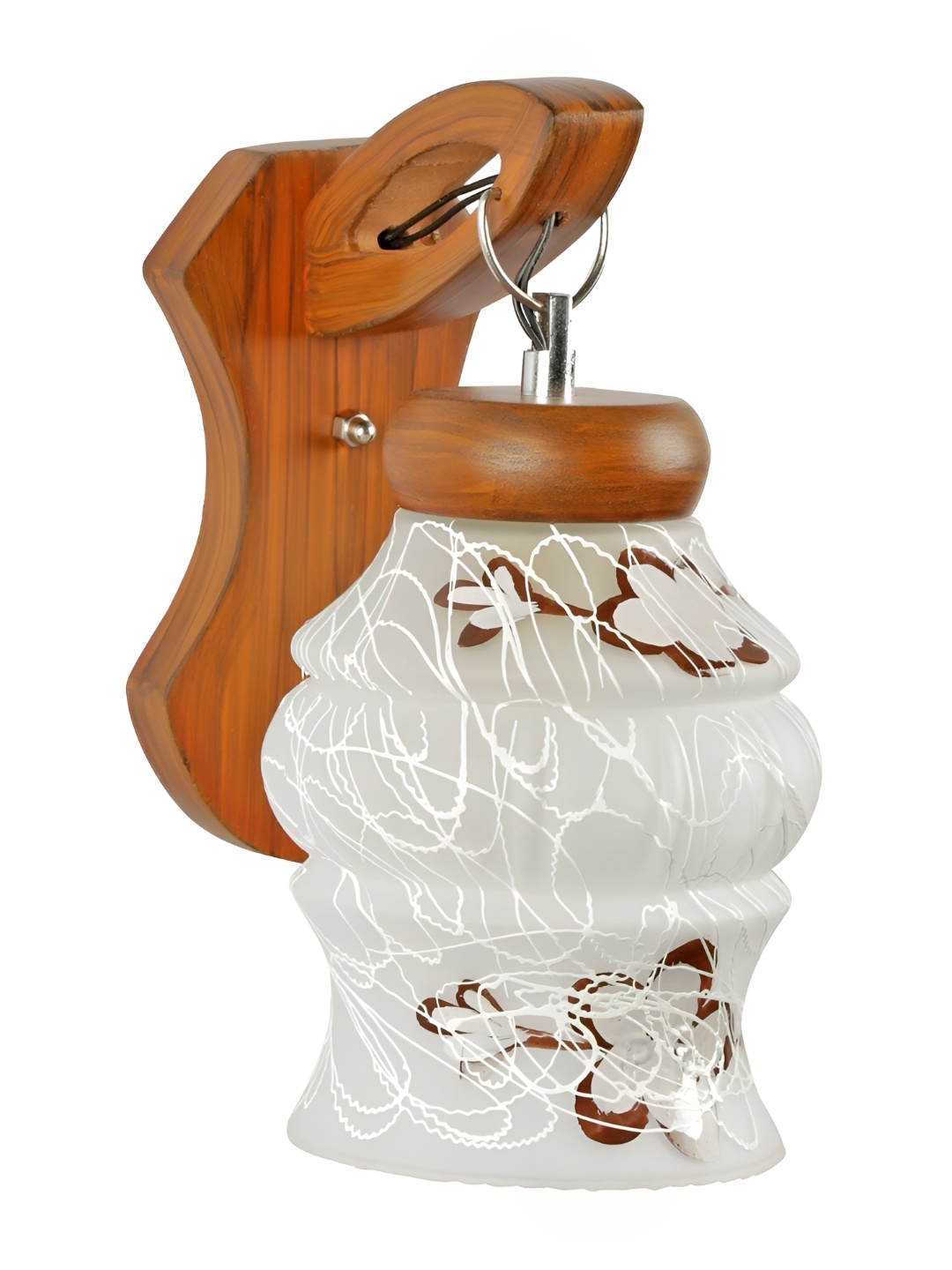 

Afast White and Brown Contemporary Glass Wall Lamp