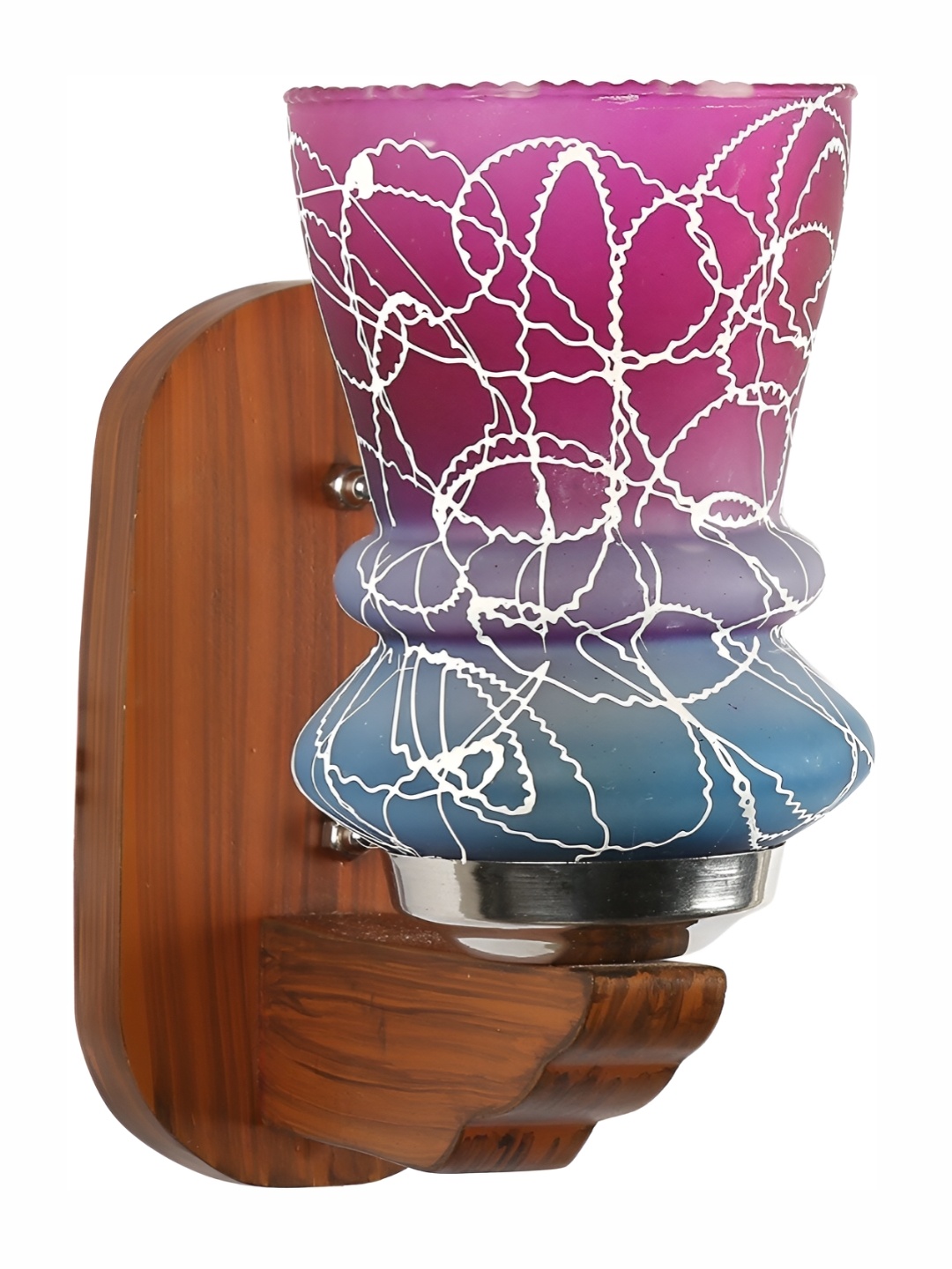 

Afast Pink & Blue Colourblocked Glass Wall Lamp