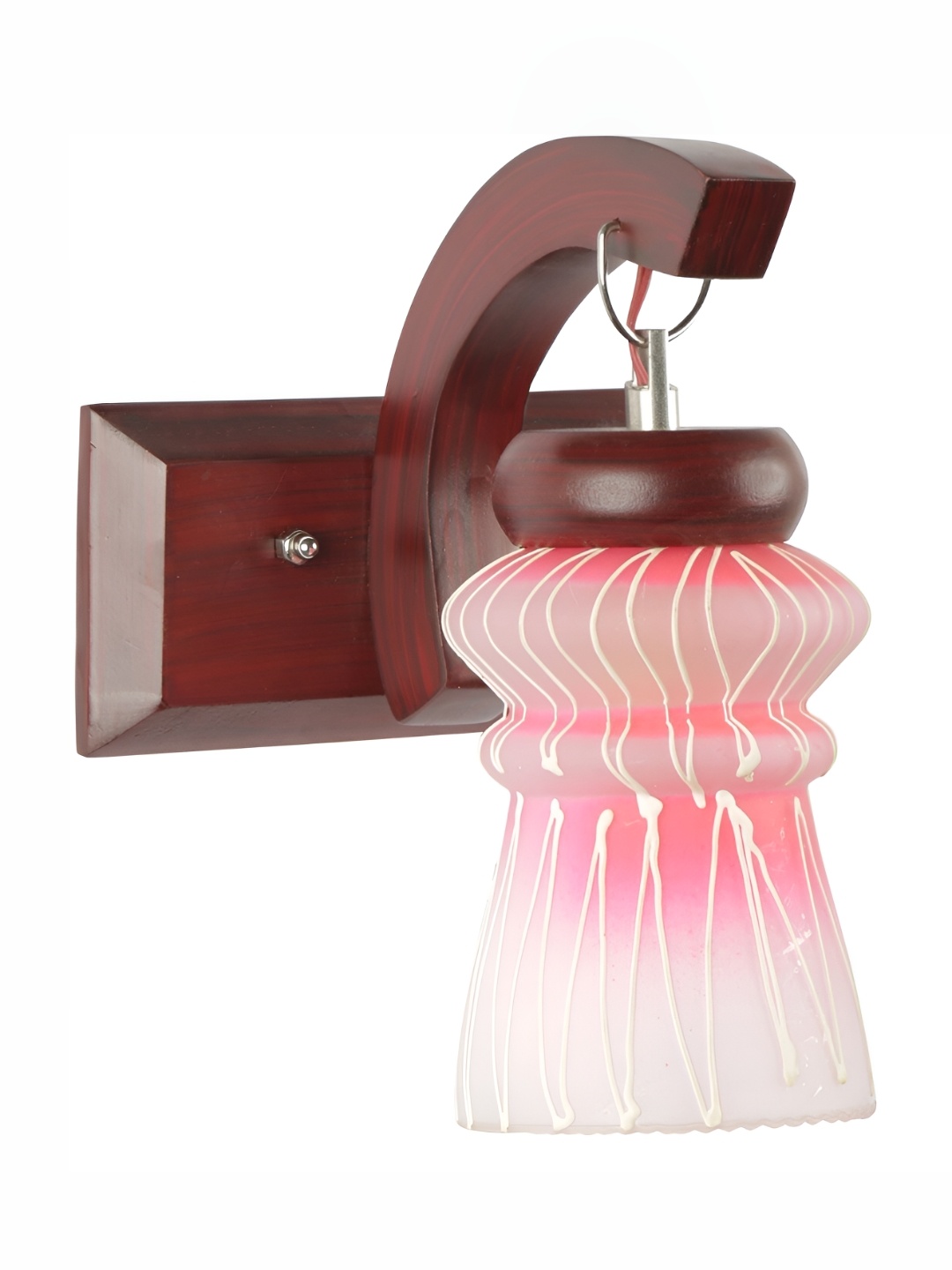 

Afast Pink & Grey Colourblocked Glass Wall Lamp
