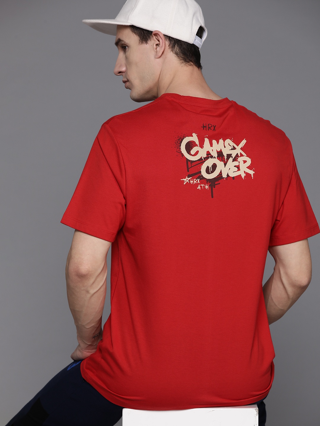

HRX by Hrithik Roshan Placement Print Lifestyle T-shirt, Red
