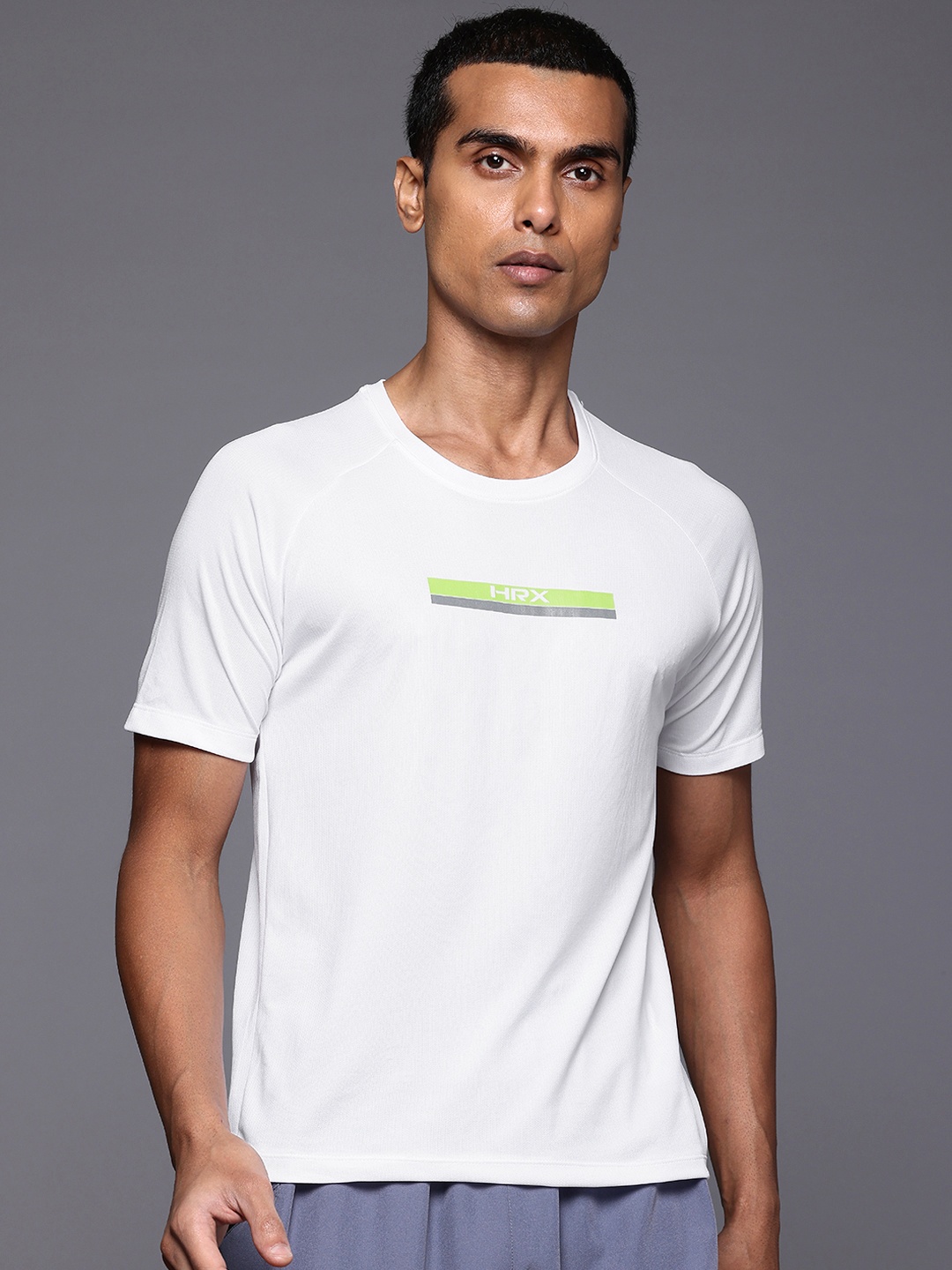 

HRX by Hrithik Roshan Rapid-Dry Running T-shirt, White