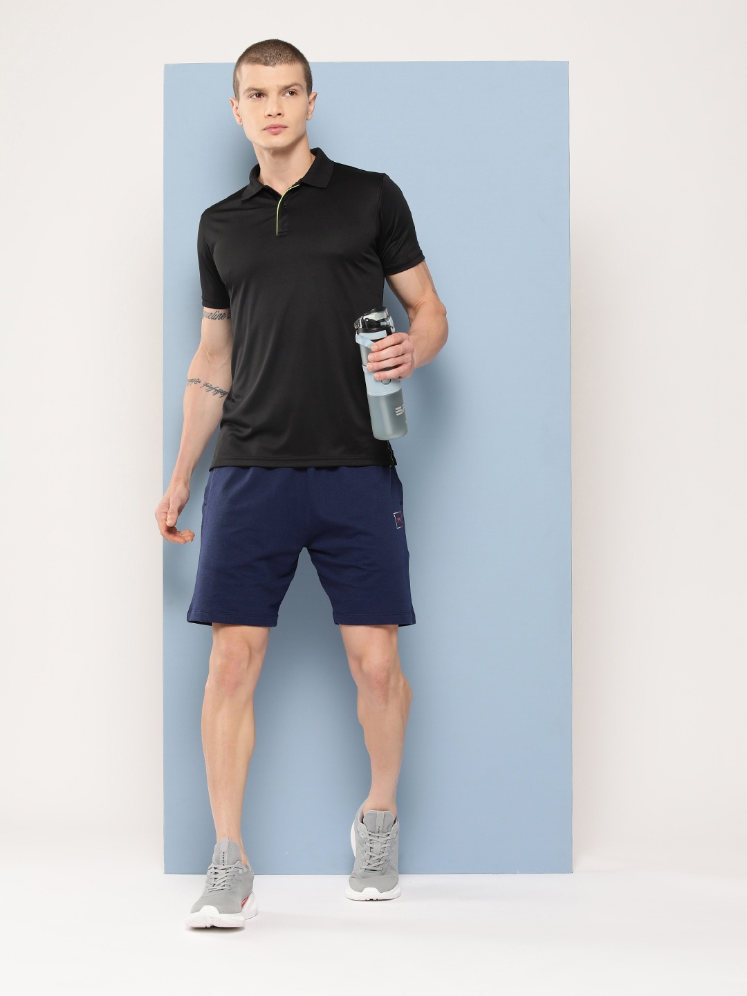 

Slazenger Men Mid-Rise Regular Shorts, Navy blue