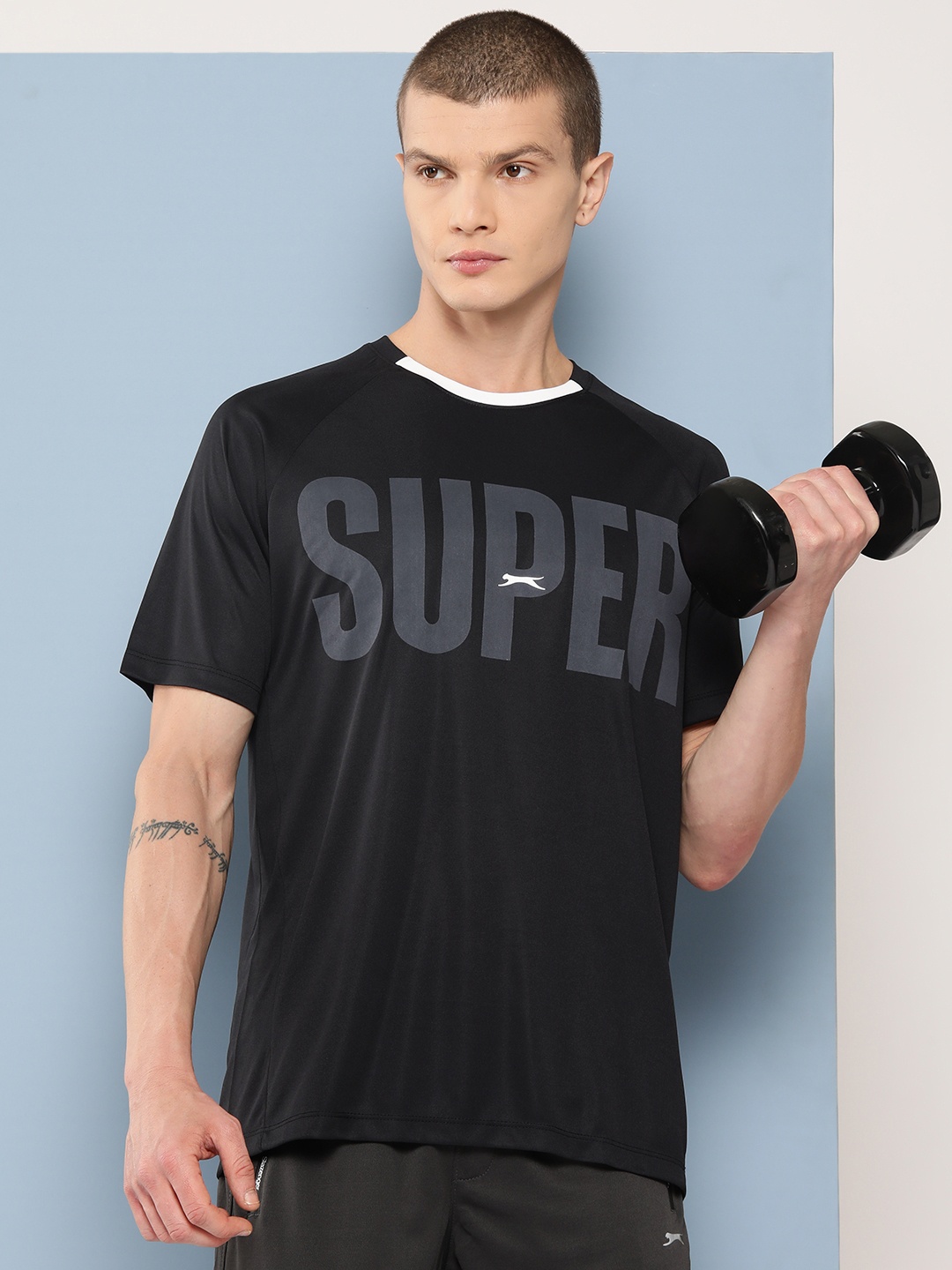 

Slazenger Ultra Dry Printed Sports T-shirt, Black