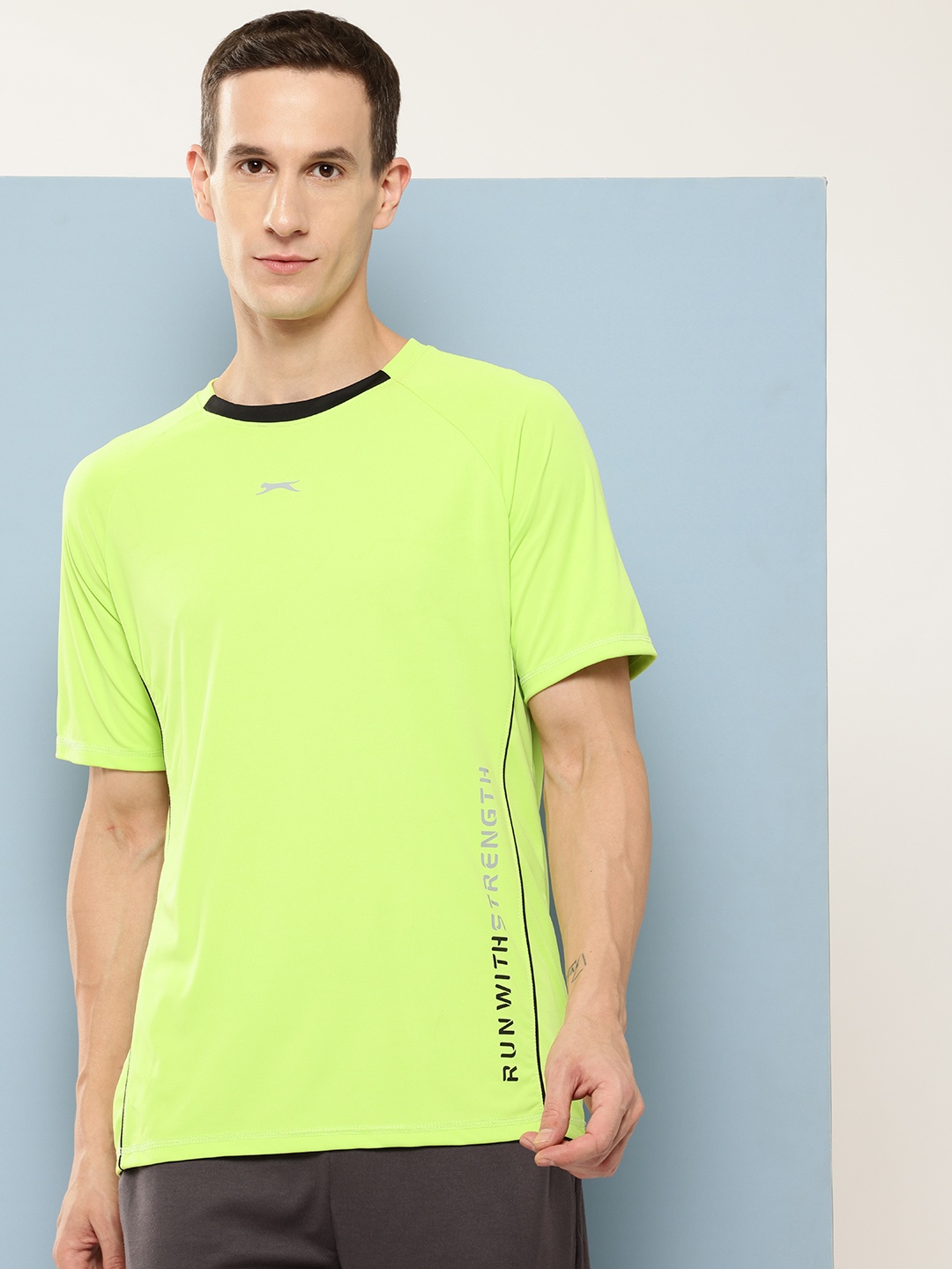 

Slazenger Ultra-Dry Running T-shirt, Lime green