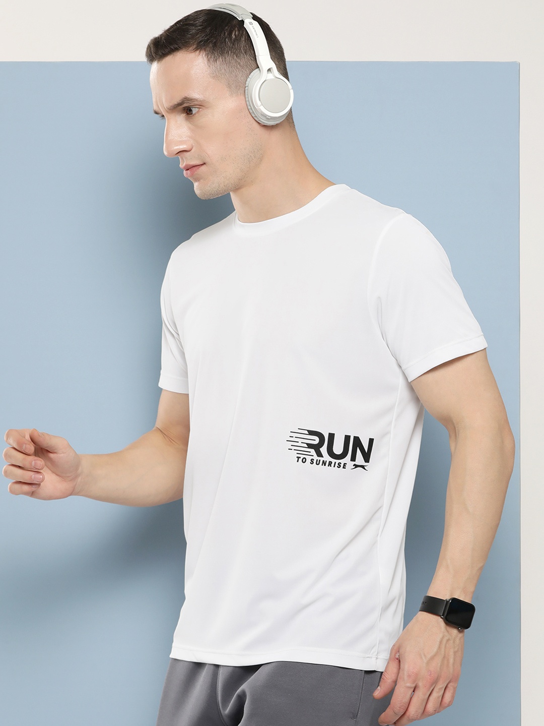 

Slazenger Printed Ultra-Dry Running T-shirt, White