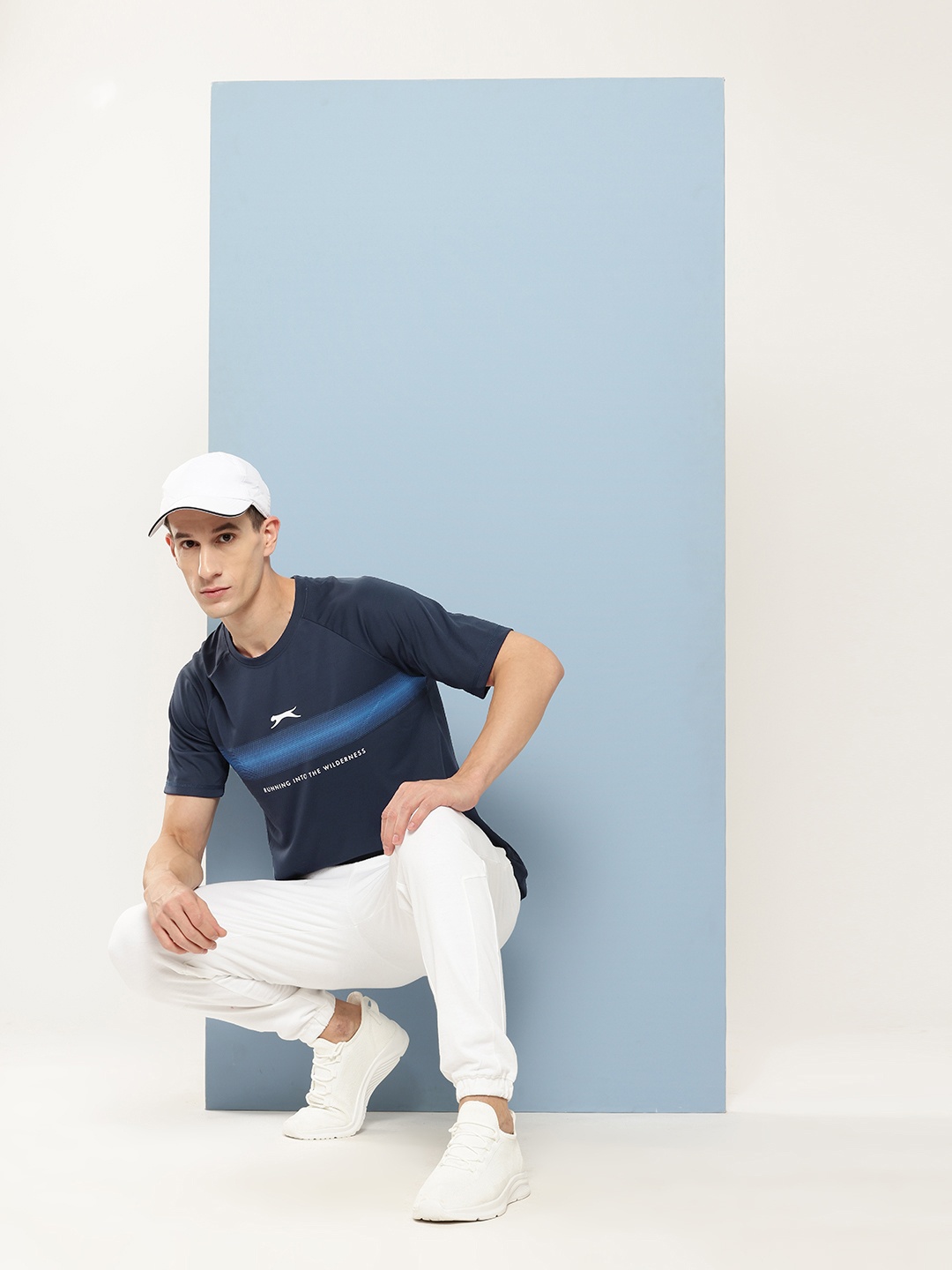 

Slazenger Striped Ultra-Dry T-shirt, Navy blue