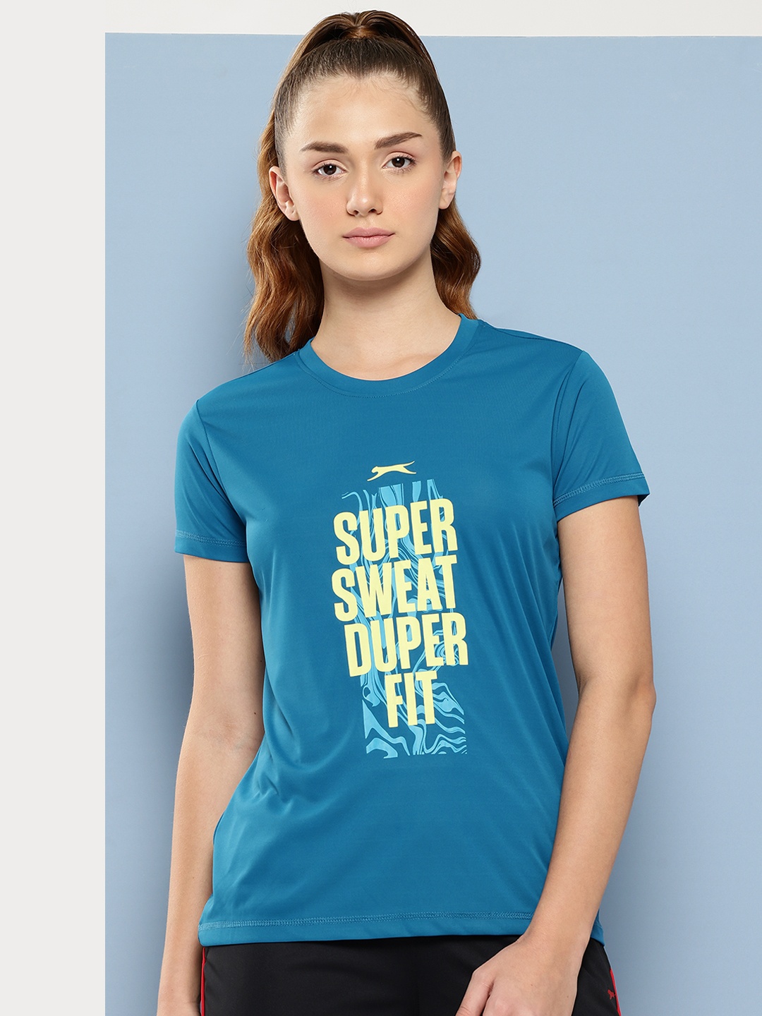 

Slazenger Regular-Fit Typography Print Ultra-Dry T-shirt, Blue
