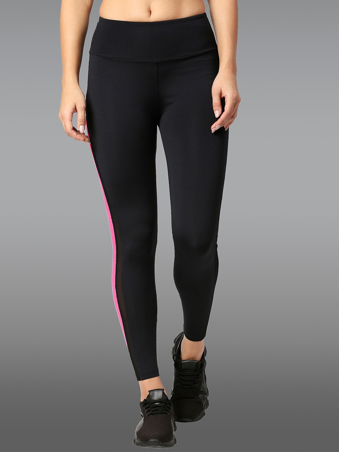

LAASA SPORTS Women High-Rise Dri Fit Sports Tights, Black