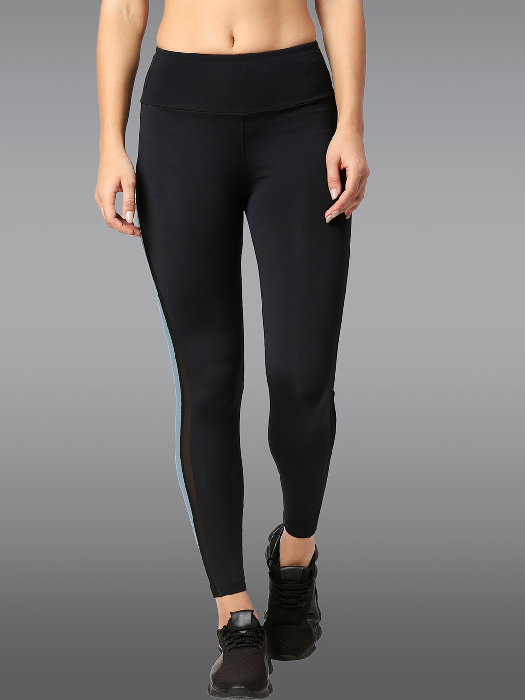 LAASA SPORTS Women High Rise Dry Fit Sports Tights, Black