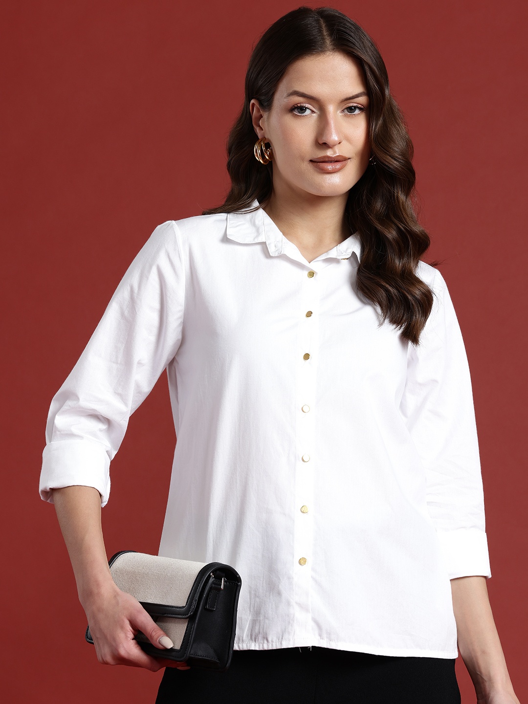 

all about you Pure Cotton Formal Shirt, White