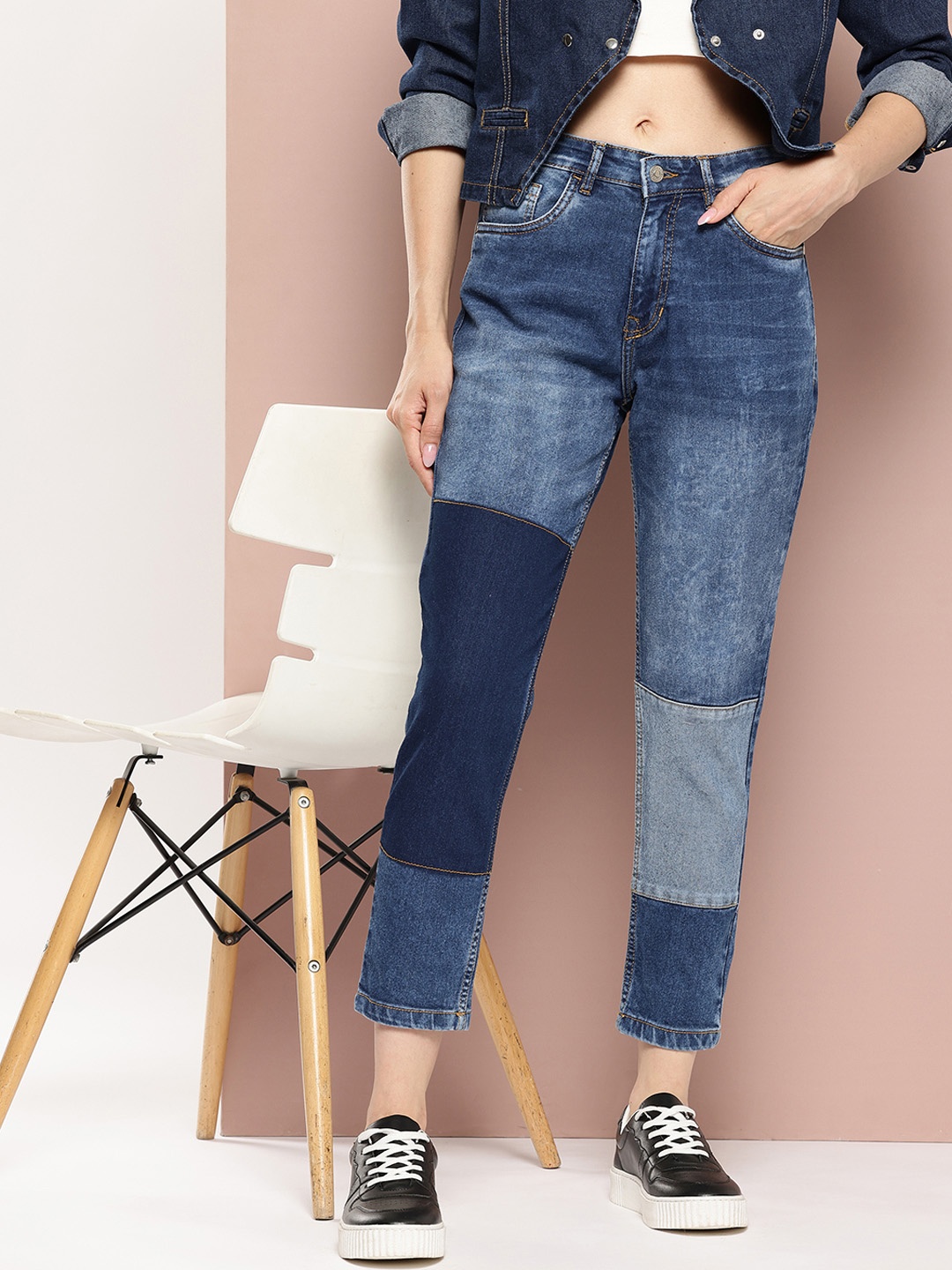 

Harvard Women Mom Fit Mid-Rise Jeans, Blue