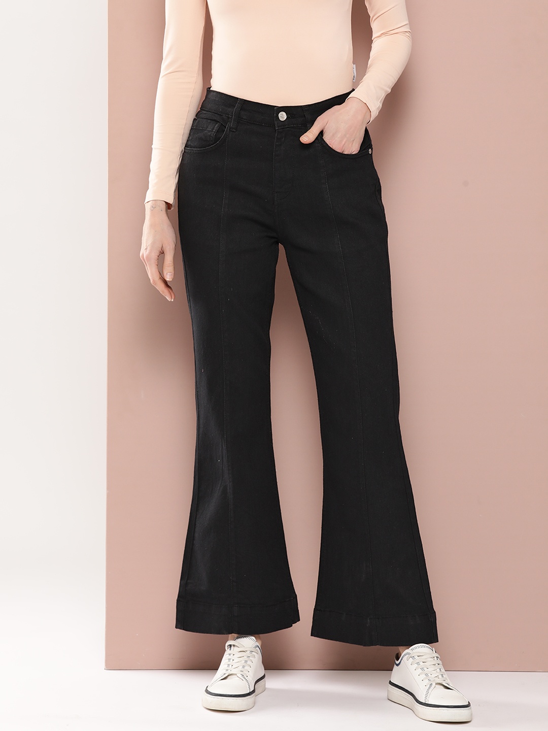 

Harvard Women Bootcut Stretchable Jeans, Black